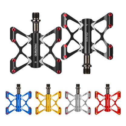 PROMEND PD-M56 1 Pair Mountain Bicycle Aluminum Alloy 3-Bearings Pedals (Red) - Pedals by PROMEND | Online Shopping UK | buy2fix