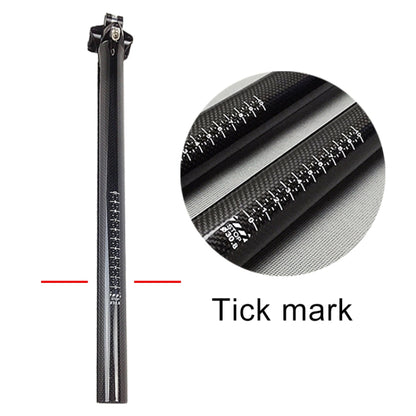 TOSEEK 3K Carbon Fiber Mountain Bike Road Bike Bicycle Seat Tube Seatpost Seat Fitting Seat Pole Bicycle Fittings, Size: 30.8x400mm - Outdoor & Sports by buy2fix | Online Shopping UK | buy2fix
