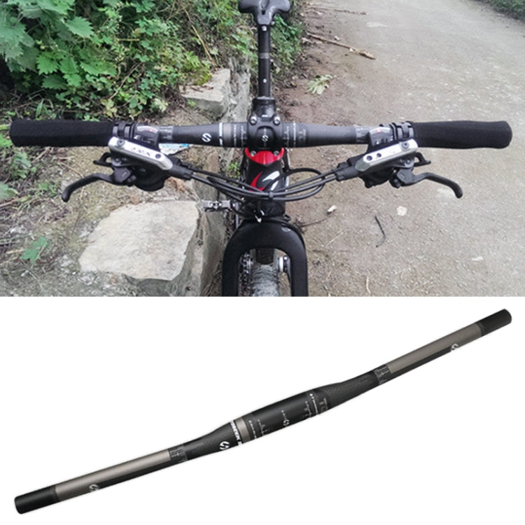 TOSEEK Full Carbon Fiber Road Bike Straight Handlebar, Size: 720mm (Matte) - Bicycle Grips by TOSEEK | Online Shopping UK | buy2fix