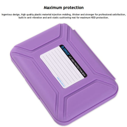 ORICO PHX-35 3.5 inch SATA HDD Case Hard Drive Disk Protect Cover Box(Purple) - HDD Enclosure by ORICO | Online Shopping UK | buy2fix