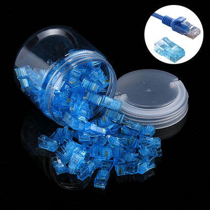 100 PCS Anpwoo Amp01 RJ45 Connector Modular Plug(Blue) - Computer & Networking by buy2fix | Online Shopping UK | buy2fix