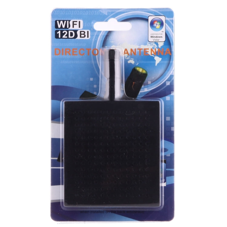 12dBi SMA Male Connector 5.8GHz Panel WiFi Antenna(Black) - SMA/RP-SMA Antenna by buy2fix | Online Shopping UK | buy2fix