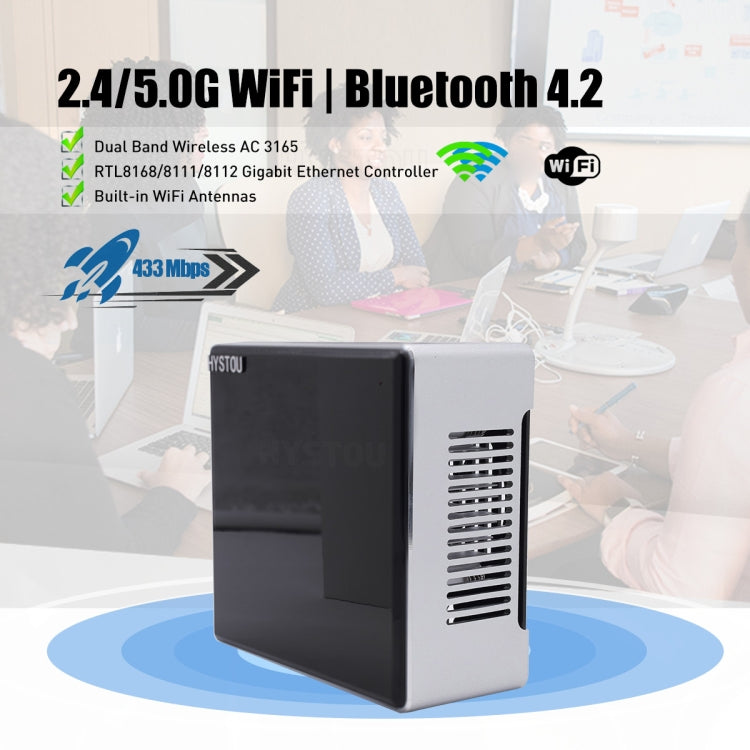 HYSTOU M5 Windows 7/8/10 / WES7/10/Linux System Mini PC, Intel Core i7-1165G7 Quad Core 8 Threads up to 4.7GHz, 32GB RAM+1TB SSD, UK Plug - Windows Mini PCs by HYSTOU | Online Shopping UK | buy2fix