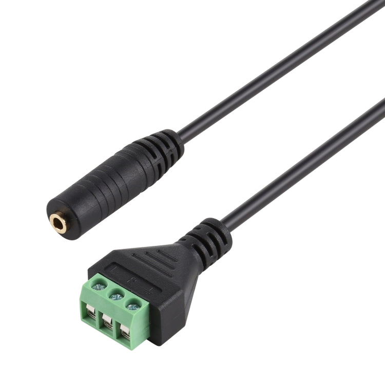 3.5mm Female to 3 Pin Pluggable Terminals Solder-free Connector Solderless Connection Adapter Cable, Length: 30cm - Consumer Electronics by buy2fix | Online Shopping UK | buy2fix