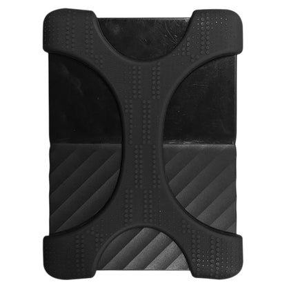 X Type 2.5 inch Portable Hard Drive Silicone Case for 2TB-4TB WD & SEAGATE & Toshiba Portable Hard Drive, without Hole (Black) - Computer & Networking by buy2fix | Online Shopping UK | buy2fix