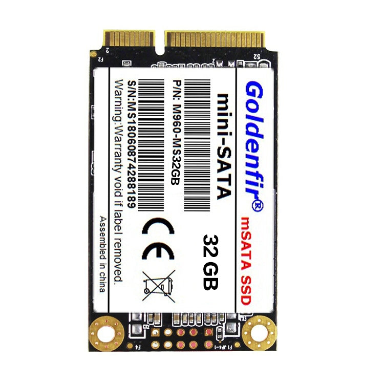 Goldenfir 1.8 inch Mini SATA Solid State Drive, Flash Architecture: TLC, Capacity: 32GB - Computer & Networking by Goldenfir | Online Shopping UK | buy2fix