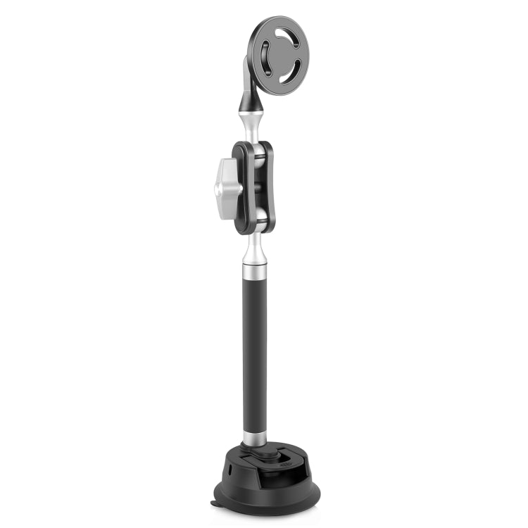 PULUZ Car Suction Cup Arm Mount Phone Tablet Magnetic Holder with Phone Clamp (Black) - Holder by PULUZ | Online Shopping UK | buy2fix