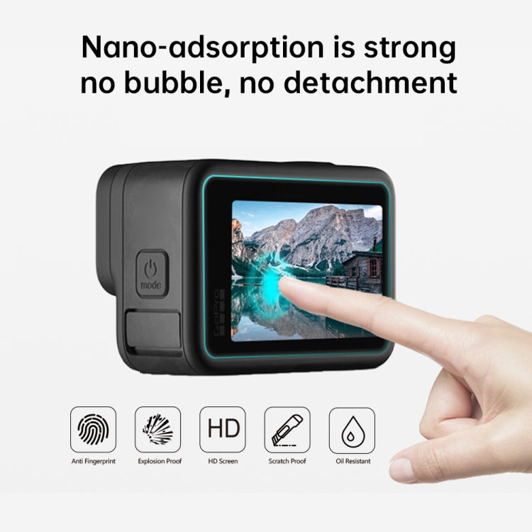 PULUZ for GoPro Hero12 Black /11 Black /10 Black /9 Black Lens + LCD Display 9H 2.5D Tempered Glass Film - Protective Film by PULUZ | Online Shopping UK | buy2fix