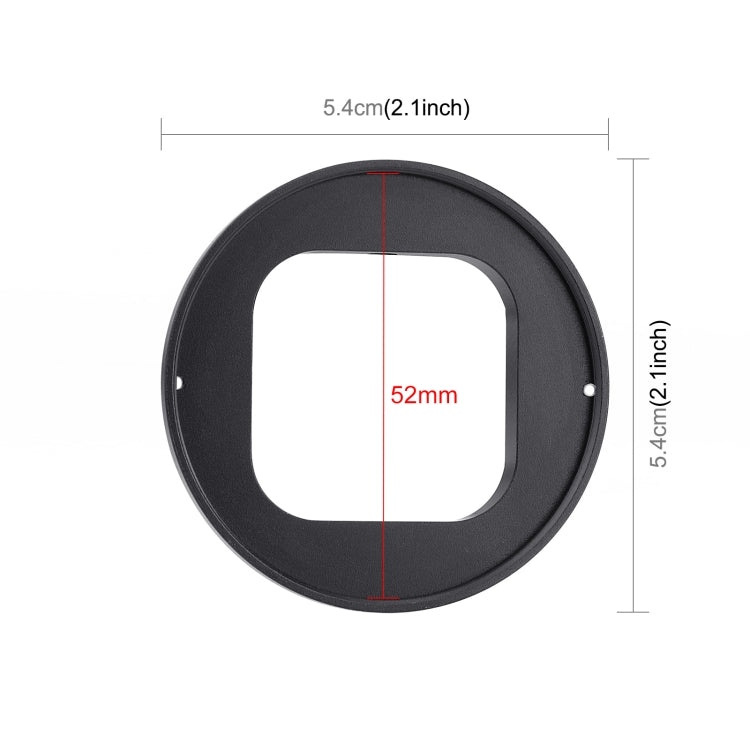 PULUZ 52mm CPL + UV Lens Filter with Adapter Ring for GoPro Hero11 Black / HERO10 Black / HERO9 Black(Black) - DJI & GoPro Accessories by PULUZ | Online Shopping UK | buy2fix