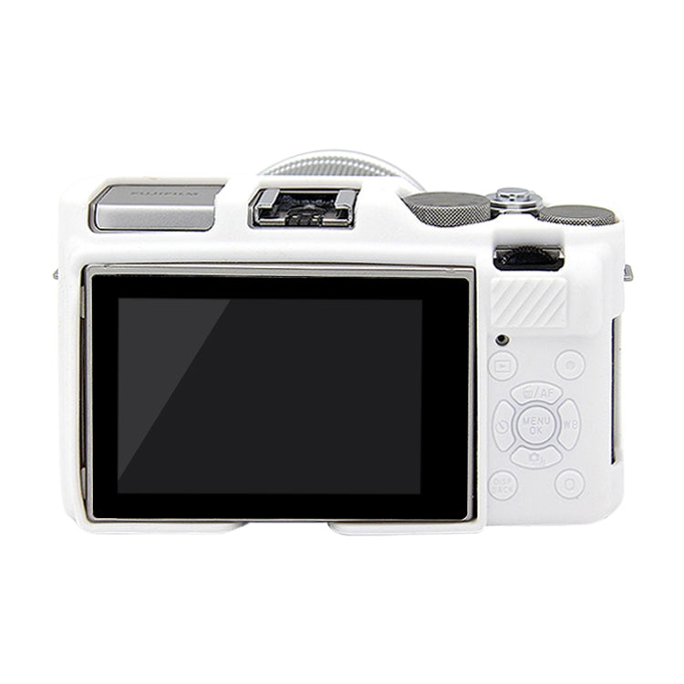 PULUZ Soft Silicone Protective Case for FUJIFILM X-A3 / X-A10(White) - Camera Accessories by PULUZ | Online Shopping UK | buy2fix