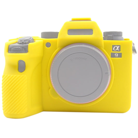 PULUZ Soft Silicone Protective Case for Sony ILCE-9M2/ Alpha 9 II / A92(Yellow) - Camera Accessories by PULUZ | Online Shopping UK | buy2fix