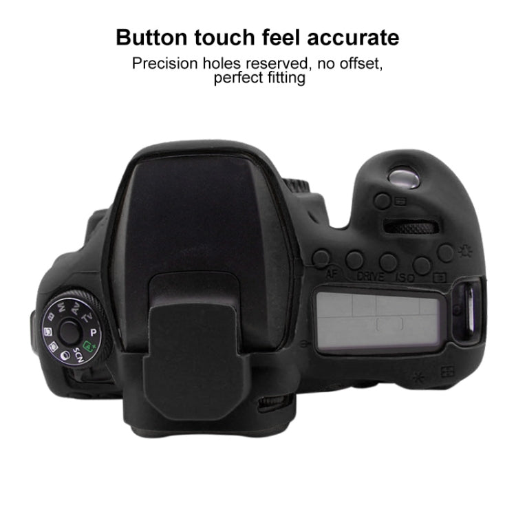 PULUZ Soft Silicone Protective Case for Canon EOS 90D(Black) - Camera Accessories by PULUZ | Online Shopping UK | buy2fix