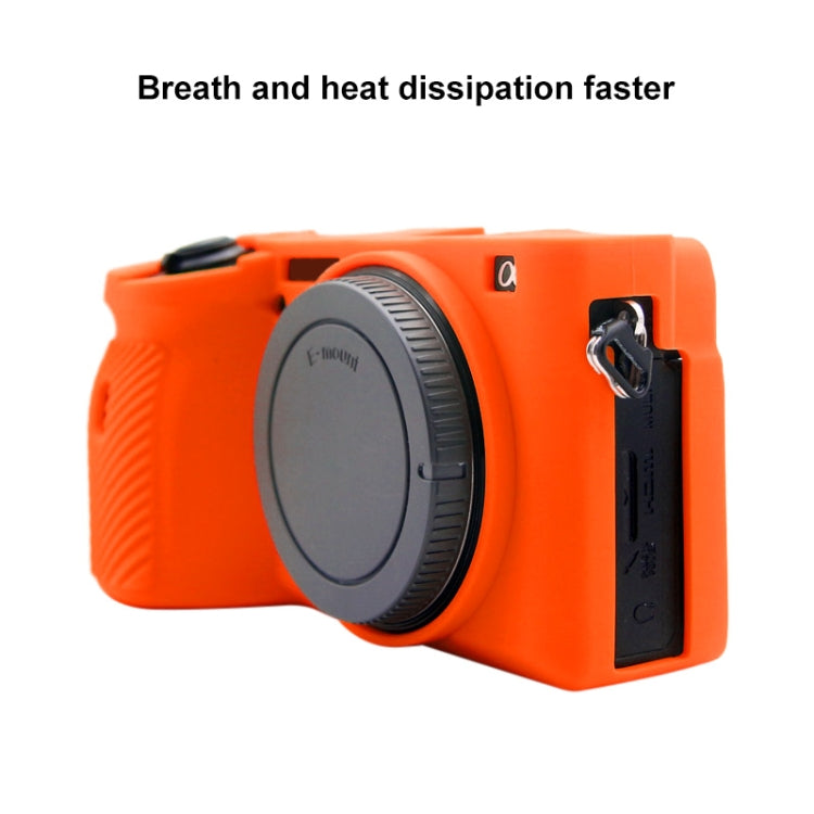 PULUZ Soft Silicone Protective Case for Sony A6600 / ILCE-6600 (Orange) - Camera Accessories by buy2fix | Online Shopping UK | buy2fix