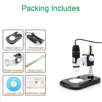 DMS-MDS800 40X-800X Magnifier 2.0MP Image Sensor USB Digital Microscope with 8 LEDs & Professional Stand - Consumer Electronics by buy2fix | Online Shopping UK | buy2fix