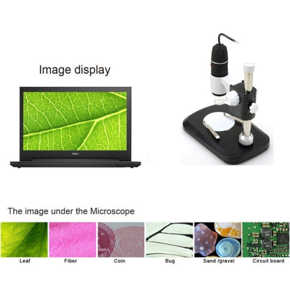 DMS-MDS800 40X-800X Magnifier 2.0MP Image Sensor USB Digital Microscope with 8 LEDs & Professional Stand - Consumer Electronics by buy2fix | Online Shopping UK | buy2fix