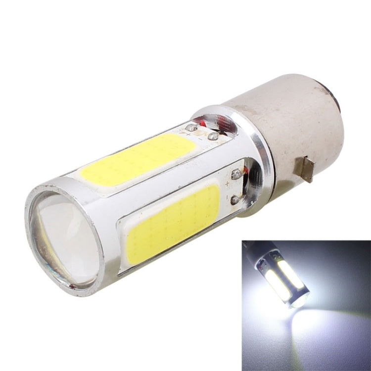 BA20D 1250LM 20W + 5W 5 x COB LED White Light Motorcycle Brake Light Lamp Bulb, DC 12V - Headlights by buy2fix | Online Shopping UK | buy2fix