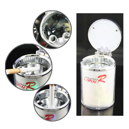 Portable 7 Color LED Light Car Automobile Ashtray Cigarette Holder, Size: 66 x 99 mm(White) - Ashtrays by buy2fix | Online Shopping UK | buy2fix