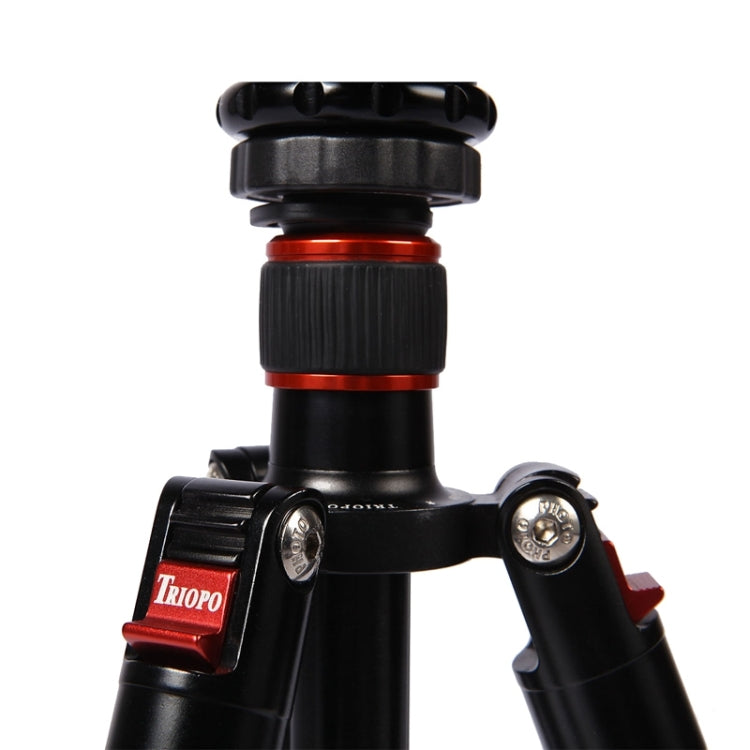 Triopo MT-2804C Adjustable Portable Aluminum Tripod with NB-2S Ball Head for Canon Nikon Sony DSLR Camera(Black) - Tripods by TRIOPO | Online Shopping UK | buy2fix