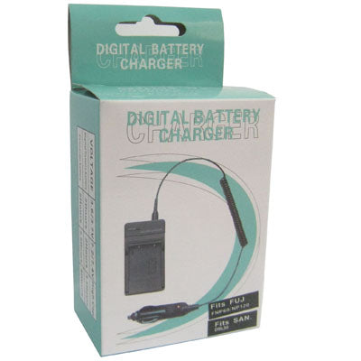 Digital Camera Battery Charger for SANYO DBL50 & FUJI FNP60/ NP120(Black) - Battery Car Charger by buy2fix | Online Shopping UK | buy2fix