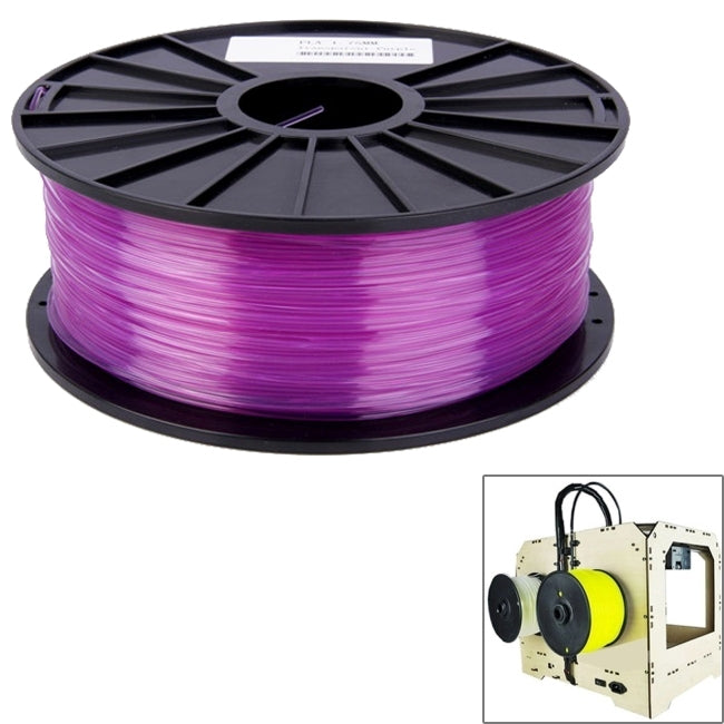 PLA 3.0 mm Transparent 3D Printer Filaments, about 115m(Purple) - Consumer Electronics by buy2fix | Online Shopping UK | buy2fix