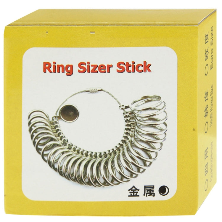 Metal Titanium Ring Sizer Mandrel Finger Sizing Stick, HK Size: 1-33 - Others by buy2fix | Online Shopping UK | buy2fix