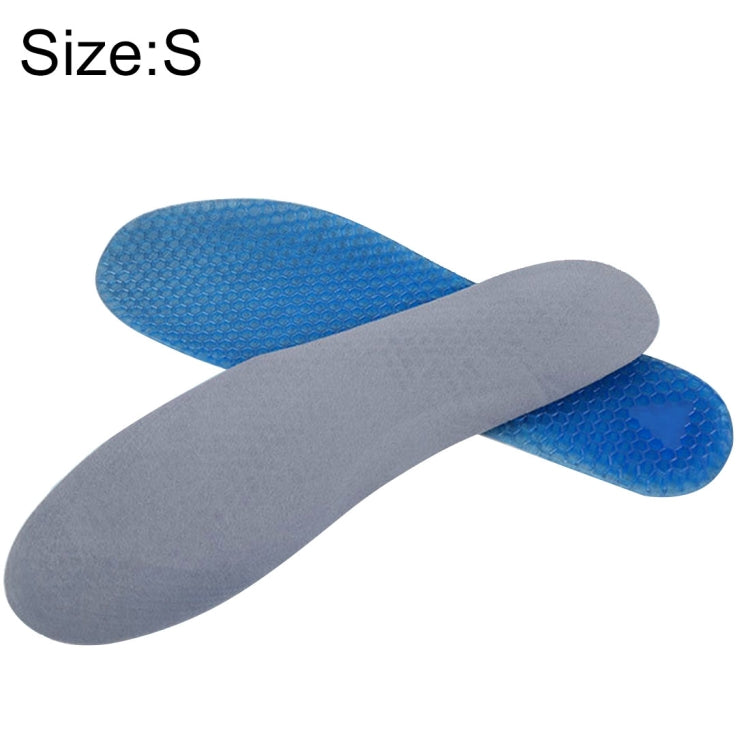 1 Pair Honeycomb Damping Flannel Soft Sport Shoes Insoles, Full Pads, Size: S / 35-40yards(Blue) - Outdoor & Sports by buy2fix | Online Shopping UK | buy2fix