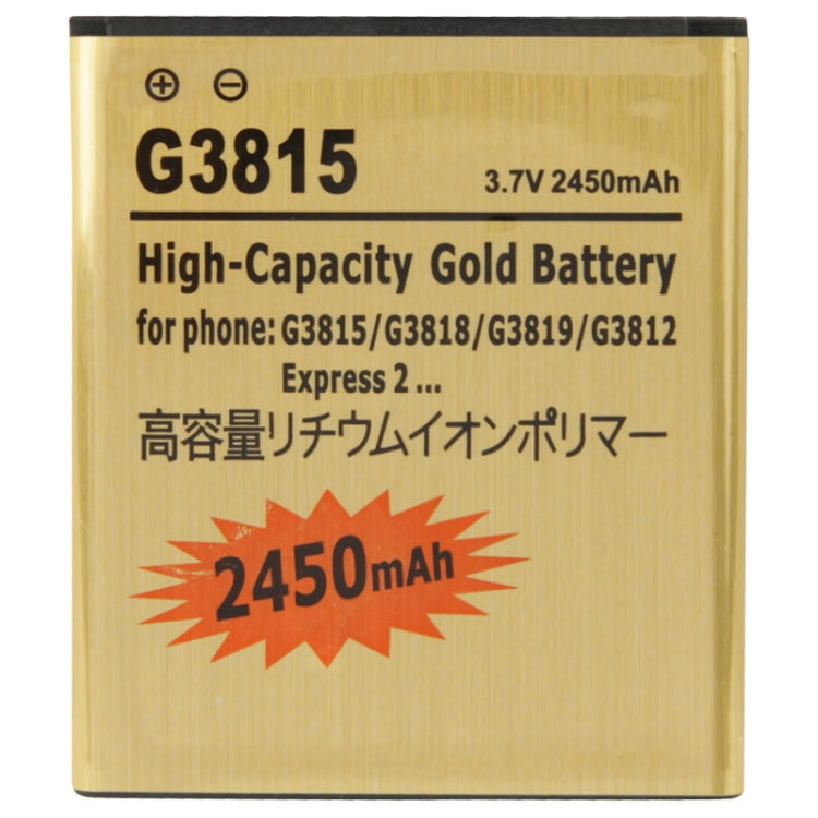 2450mAh High Capacity Gold Replacement Battery for Galaxy Express 2 / G3815 / G3818 / G3819 / G3812 - For Samsung by buy2fix | Online Shopping UK | buy2fix