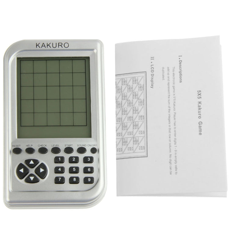 5 x 5 Electronic Kakuro Game Big Screen Squared Machine - Pocket Console by buy2fix | Online Shopping UK | buy2fix