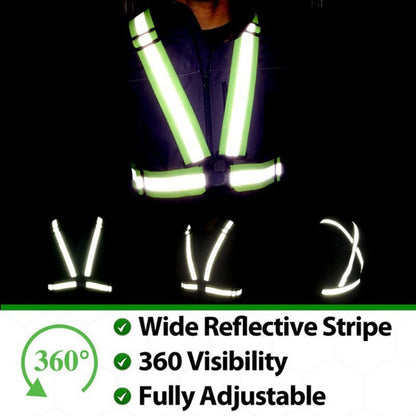 Night Riding Running Flexible Reflective Safety Vest(Purple) - Reflective Safety Clothing by buy2fix | Online Shopping UK | buy2fix