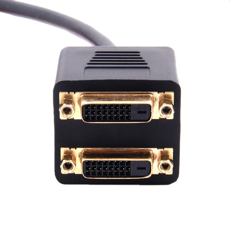 24+1 DVI Male to 2 DVI Female Cable Adapter, Length: 30cm - Computer & Networking by buy2fix | Online Shopping UK | buy2fix