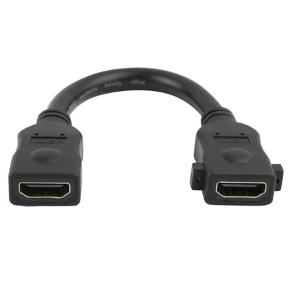 18cm 19 Pin Female to Female HDMI Cable(Black) - Cable by buy2fix | Online Shopping UK | buy2fix