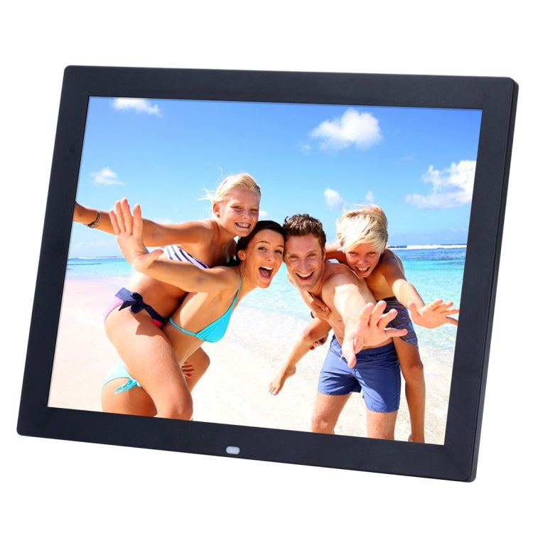 15 inch HD LED Screen Digital Photo Frame with Holder & Remote Control, Allwinner, Alarm Clock / MP3 / MP4 / Movie Player(Black) - Consumer Electronics by buy2fix | Online Shopping UK | buy2fix