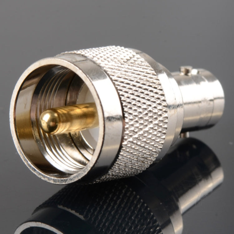 UG-273 UHF Male Plug To BNC Female Plug Nickel Plating Connector Adapter - Security by buy2fix | Online Shopping UK | buy2fix