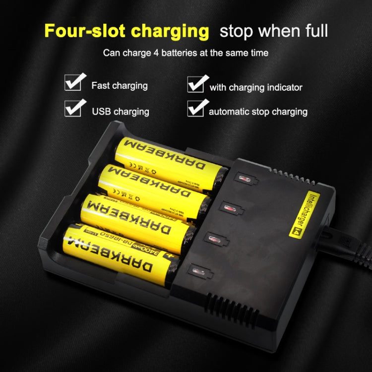 Universal Lithium Battery Charger for 26650 / 22650 / 18650 / 17670 / 18490 / 17500 / 17335 / 16340 / 14500 / 10440 (100V - 240V)(Black) - Consumer Electronics by buy2fix | Online Shopping UK | buy2fix