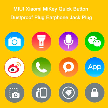 Xiaomi Mikey Quick Button Dustproof Plug Earphone Jack Plug(Blue) - Apple Accessories by Xiaomi | Online Shopping UK | buy2fix