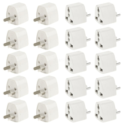 20 PCS Plug Adapter, Travel Power Adaptor with AU Socket Plug - Consumer Electronics by buy2fix | Online Shopping UK | buy2fix