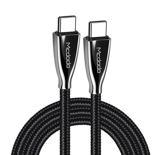 Mcdodo CA-5891 Excellence Series 3A Type-C to Type-C Cable, Length: 2m(Black) - USB-C & Type-C Cable by Mcdodo | Online Shopping UK | buy2fix
