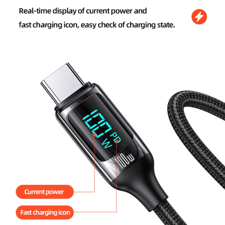 USAMS US-SJ559 U78 USB-C / Type-C to USB-C / Type-C PD100W Fast Charge Digital Data Cable, Cable Length: 3m (Black) -  by USAMS | Online Shopping UK | buy2fix