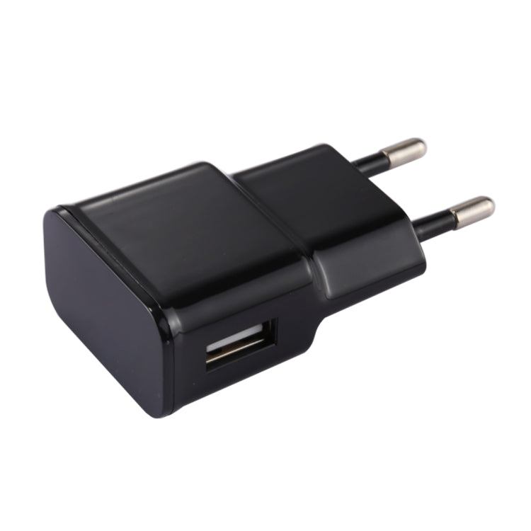 5V 2.1A Intelligent Identification USB Charger with 1m USB to Micro USB Charging Cable, EU Plug, For Samsung / Huawei / Xiaomi / Meizu / LG / HTC and Other Smartphones(Black) - Mobile Accessories by buy2fix | Online Shopping UK | buy2fix