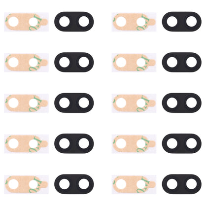 For Galaxy C8 / C710 10pcs Back Camera Lens Cover with Sticker (Black) - Camera by buy2fix | Online Shopping UK | buy2fix