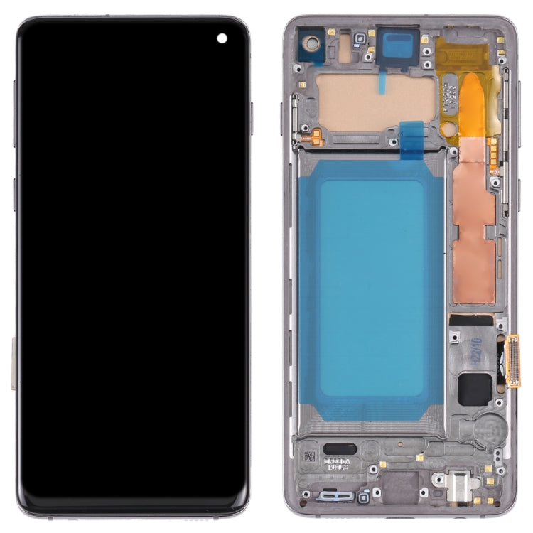 TFT LCD Screen For Samsung Galaxy S10 SM-G973 Digitizer Full Assembly with Frame,Not Supporting Fingerprint Identification(Black) - Galaxy S Series Parts by buy2fix | Online Shopping UK | buy2fix