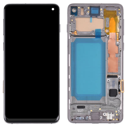 TFT LCD Screen For Samsung Galaxy S10 SM-G973 Digitizer Full Assembly with Frame,Not Supporting Fingerprint Identification(Black) - Galaxy S Series Parts by buy2fix | Online Shopping UK | buy2fix