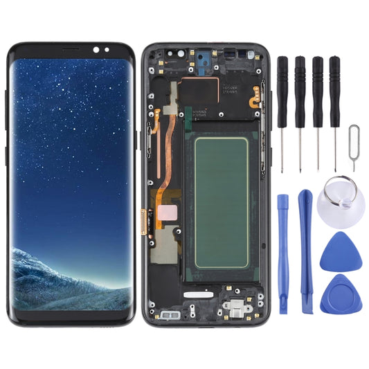OLED LCD Screen For Samsung Galaxy S8 SM-G950 Digitizer Full Assembly with Frame - Repair & Spare Parts by buy2fix | Online Shopping UK | buy2fix
