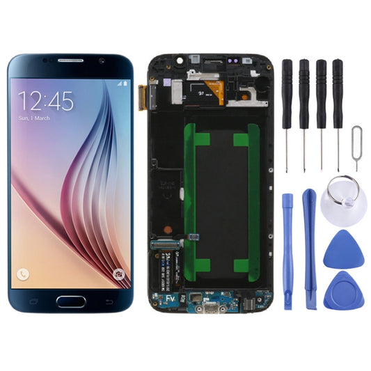 Original LCD Screen and Digitizer Full Assembly with Frame For Samsung Galaxy S6 SM-G920F (Blue) - LCD Screen by buy2fix | Online Shopping UK | buy2fix