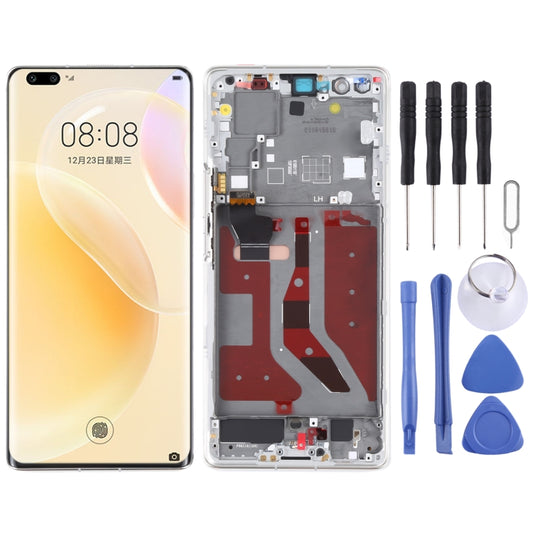 LCD Screen and Digitizer Full Assembly With Frame for Huawei Nova 8 Pro 5G (Silver) - LCD Screen by buy2fix | Online Shopping UK | buy2fix