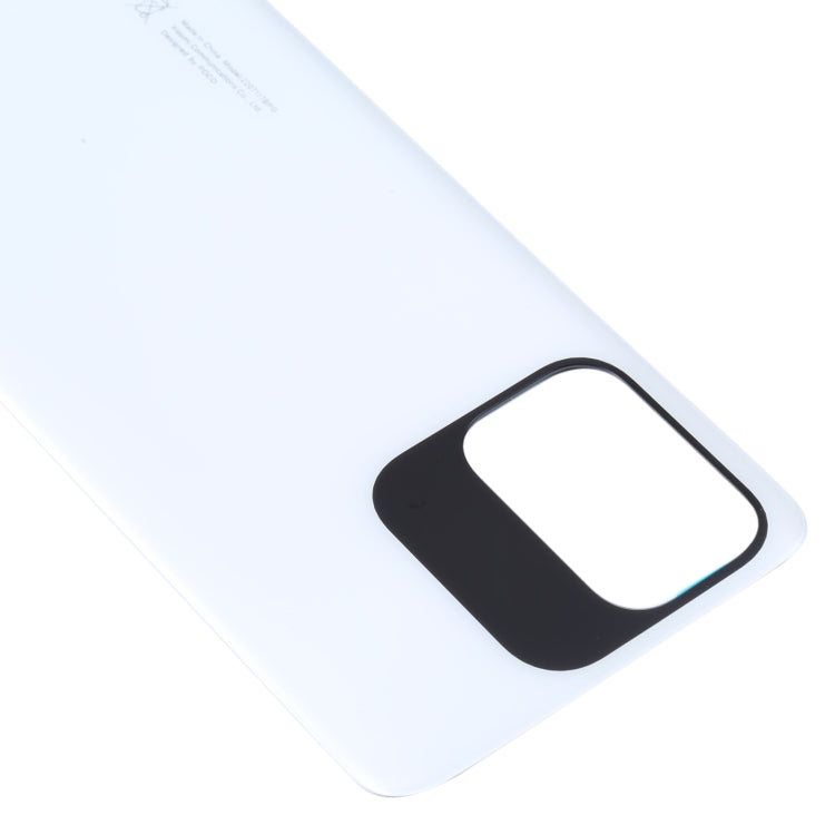 For Xiaomi Poco M5s Original Battery Back Cover(White) - Repair & Spare Parts by buy2fix | Online Shopping UK | buy2fix