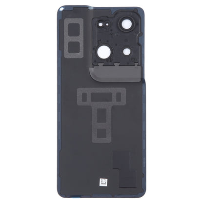 For OPPO Reno8 Pro 5G Original Battery Back Cover with Camera Lens Cover(Black) - Back Cover by buy2fix | Online Shopping UK | buy2fix