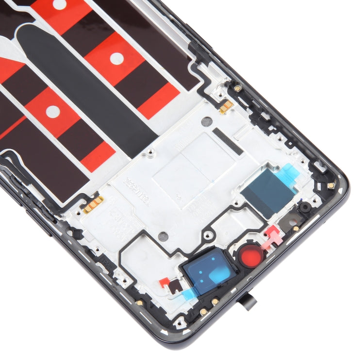 For OPPO A1 Pro Original Front Housing LCD Frame Bezel Plate (Black) - Frame Bezel Plate by buy2fix | Online Shopping UK | buy2fix