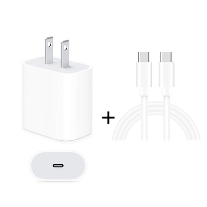 2 in 1 Single USB-C / Type-C Port Travel Charger + 3A PD 3.0 USB-C / Type-C to USB-C / Type-C Fast Charge Data Cable Set, Cable Length: 2m(US Plug) - Mobile Accessories by buy2fix | Online Shopping UK | buy2fix