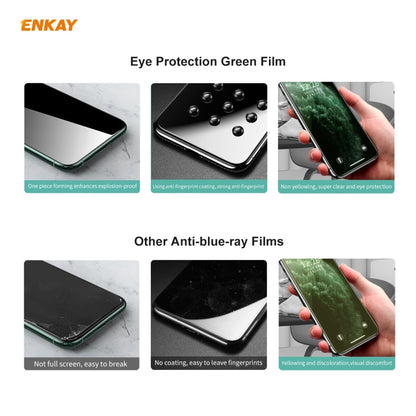 For Xiaomi Redmi Note 9S/Note 9 Pro 2 PCS ENKAY Hat-Prince 0.26mm 9H 6D Curved Full Screen Eye Protection Green Film Tempered Glass Protector -  by ENKAY | Online Shopping UK | buy2fix